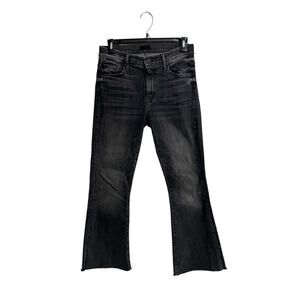 MOTHER Jeans The Weekender Fray Friday the 13th Gray Black Jeans Womens Size 25